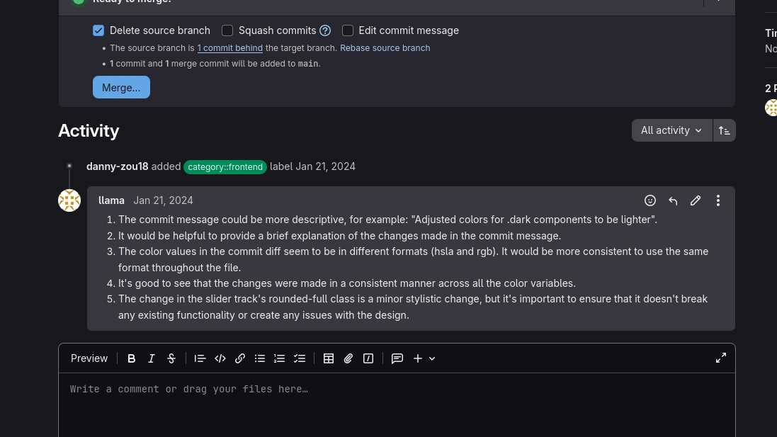 AI Generated Pull Request Review • Montreal, QC